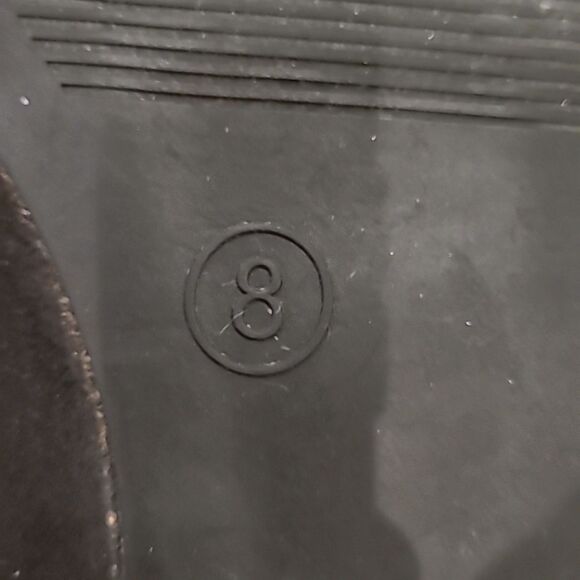 Merona sz 8 faux suade black tassled flats - Picture 6 of 8